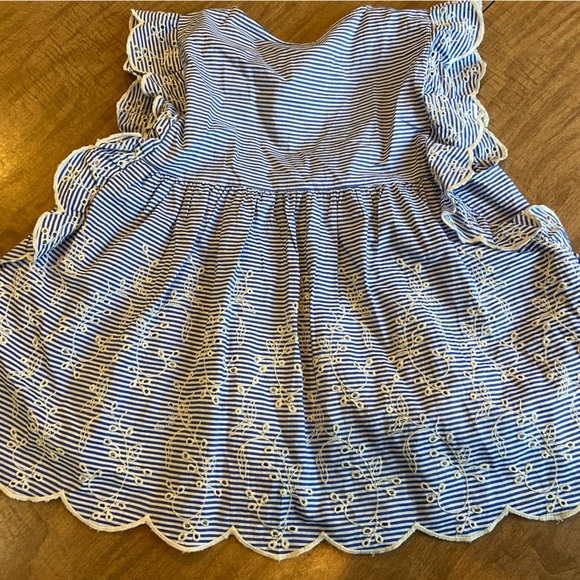 Zara blouse size M blue and white stripe excellent condition - Picture 3 of 3